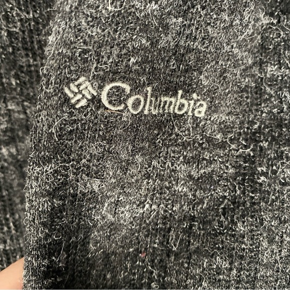 Columbia Omni-Shiled Full Zip Wool Blend Grey Sweater Size Medium Jacket - Picture 4 of 8